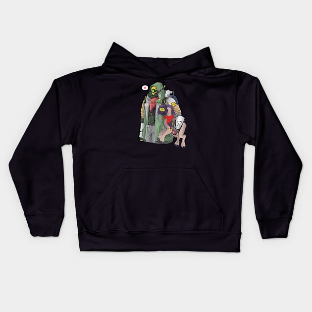 Fl4k- The Beastmaster Kids Hoodie by Frigonimy